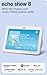 Like-New Amazon Echo Show 8, With Spatial Audio, Smart Home Hub, ideal for open living spaces, includes Alexa, Glacier White
