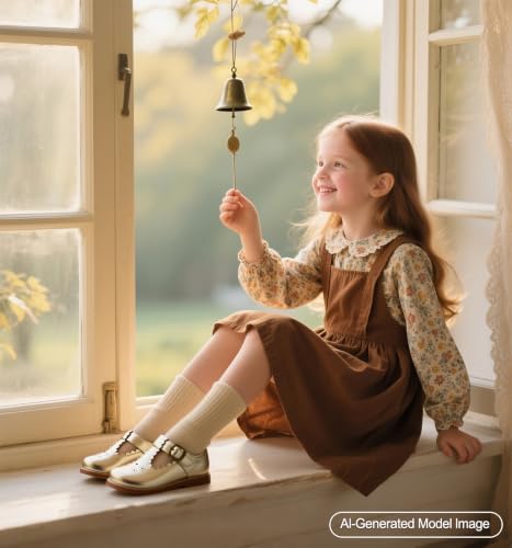 Image of PHIRAMIN Toddler Girl Mary Jane Dress Shoes-Little Girl School Uniform Shoes for Wedding Party