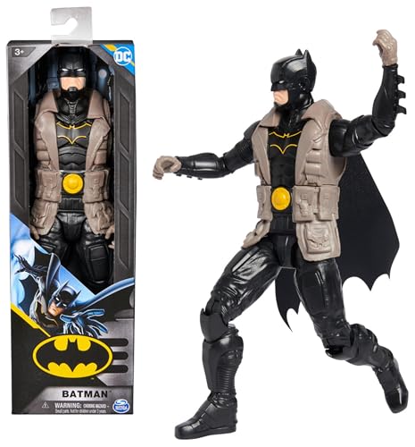 DC Comics, Batman Action Figure, 12-inch Super Hero Collectible Kids Toys for Boys and Girls, Ages 3+