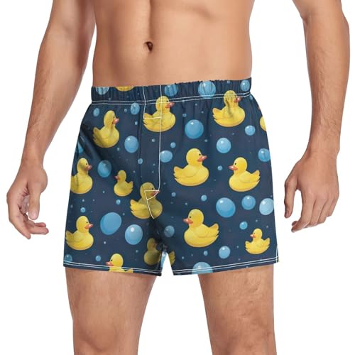 J JOYSAY Cartoon Space Astronaut Mens Underwear Classic Fit Boxers for Men Button Fly Short Boxer Briefs3