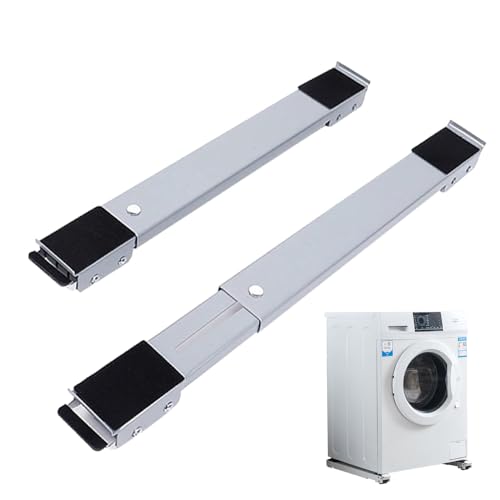 DCVBNM Adjustable Furniture Washing Machine Dolly with Mobile Rolling Base and Brake - Grey, FKLJ51