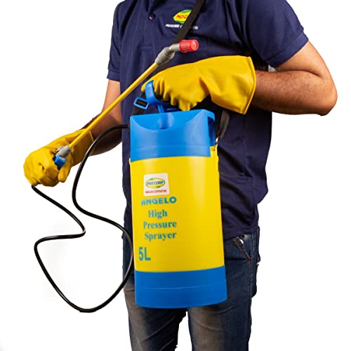 Image of Pad Corp By Padgilwar Corporation Angelo High Pressure Spray Pump 5 Liter Tank Capacity with Pressure Gauge