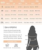 SHAPERX Shapewear Bielizna Modelująca dla Damskie Body Shaper Modelowania Ciała Wyszczuplający,UK-SZ2490293-Black-S