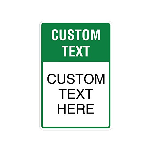Custom Traffic Sign - Engineer Grade Reflective Aluminum - High Visibility Traffic Sign - Weatherproof, Rustproof, Waterproof (18