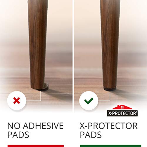 X-Protector Non Slip Furniture Pads – 8 Pcs Premium Furniture Grippers 2"! Best Selfadhesive Rubber Feet Furniture Feet – Ideal Non Skid Furniture Pad Floor Protectors – Keep Furniture In Place! #TOP3