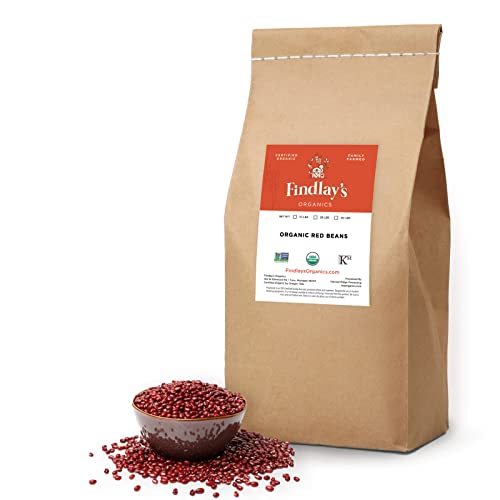 Bulk Red Beans Organically Grown In Michigan, Usda Organic Certified, Non-Gmo, Farmer Direct, Gluten Free, Vegan, Frijoles Rojos, Dry 25 Lbs Total // Findlay's Organics #TOP8