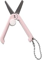 Vista 1 de Tijeras portátiles Herramientas de corte ajustables Suministros de oficina Tijeras de mano Tijeras Decoración (rosa)