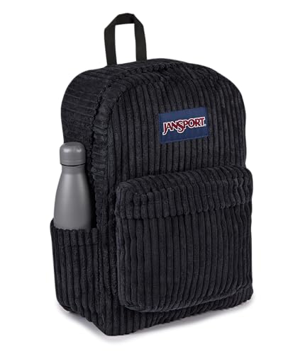 Image of JanSport Superbreak Plus FX Backpack - Work, Travel, or Laptop Bag with Water Bottle Pocket - Surreal Corduroy Black