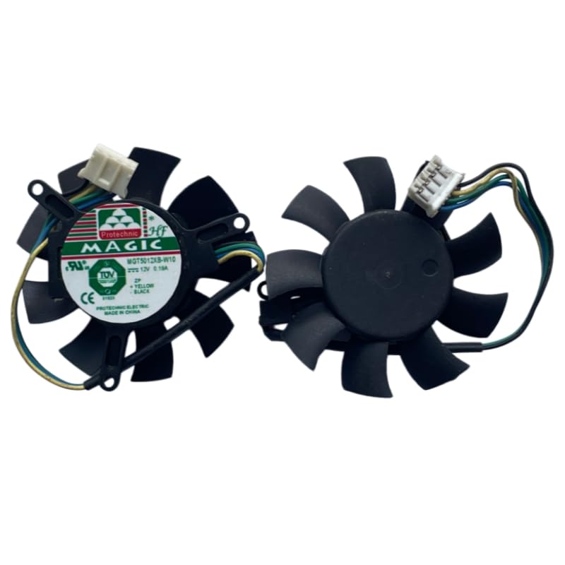 New Graphics Card Cooler MGT5012XB-W10 DC12V 0.19A 4 Lines Cooling Fan