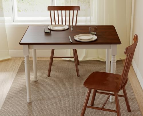 chairus 3-Piece Dining Table Set for 2, Farmhouse Wooden Dinner