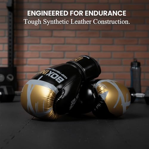 EVERVA HUB -Boxing Gloves – Premium PU Leather Training Gloves for Men & Women – Available in Black – Durable, Comfortable & Shock-Absorbing – Ideal for Boxing, Kickboxing by EVERVA HUB - Image 2