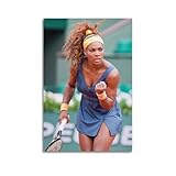 WQMP Serena Williams Leinwand-Poster, Wandkunst, 