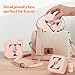 LETURE Travel Jewelry Case Small Jewelry Box Jewelry Organizer with Mirror, Unique Gifts for Women Teen Girl Mom Grandma gifts, Ring Necklace Earring Jewelry Holder Organizer Box (A)