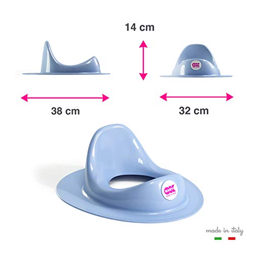 Ok Baby - Ergo - de stoelverkleiner voor alle eenheden met het toilet lichtblauw - 38215535 - Afbeelding 6