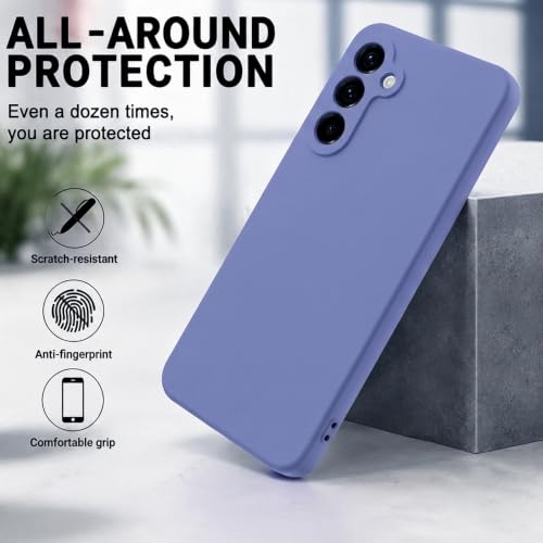 Image of Back Cover Compatible with Samsung Galaxy S26 Plus 5G | Full Camera Protection | Premium Liquid Silicon Case | Flexible Bumper Case for Samsung Galaxy S26 Plus 5G (Blue)