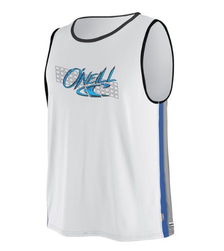 O'Neill Wetsuits Men's 24-7 Tech Tank, White/Roy/Flint, Small