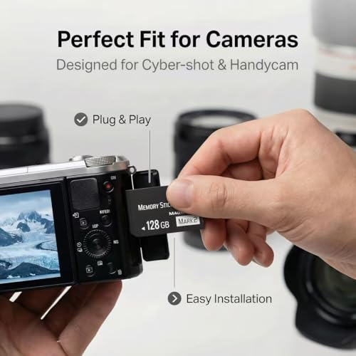 Image of 128GB Memory Stick Pro Duo MARK2 - Superior High-Performance Memory with Seamless Compatibility for PSP1000 /2000 /3000, Cyber-Shot DSC, DSLR & Handycam