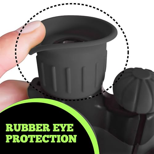 Binoculares para niños 8x21 negros resistentes a golpes miniatura 2