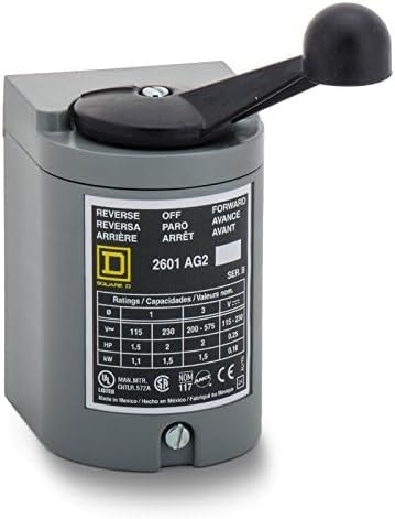 NEW SQUARE D 2601AG2 REVERSING DRUM SWITCH B 575V-AC 1-1/2HP B247784