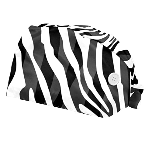 Casquettes de travail pour femmes et hommes VERED couvre-chef ajustable léopard 2PCS