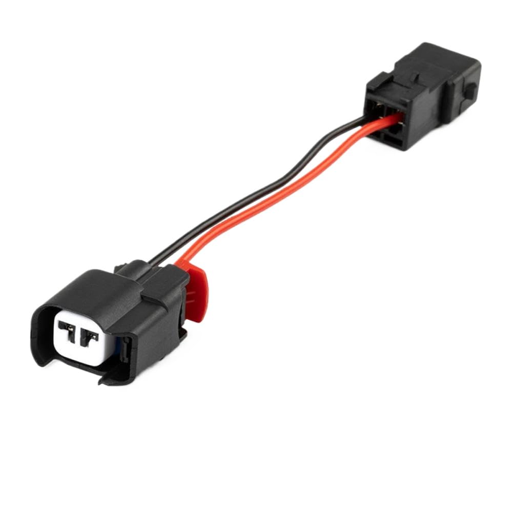 Juego de 8 Adaptadores de Boquilla de Inyector de Combustible EV1 a EV6 Compatible con LS1 LS6 LT1 EV1 Arnés de Cables del Motor para LS2 LS3 LS7 EV6