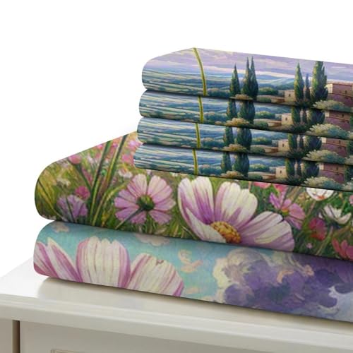 Housse de couette cosmos 3D microfibre抗 allergie lit double 200x200 fermeture éclair cachée
