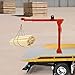 Truck-Mounted Bed Crane Hoist Lift, 3500lb Truck-Mounted Crane Hoist with 12V Electric Winch, Pickup Jib Cranes, Gantry Crane for Lift Generators, Engines, Compressors, Wood
