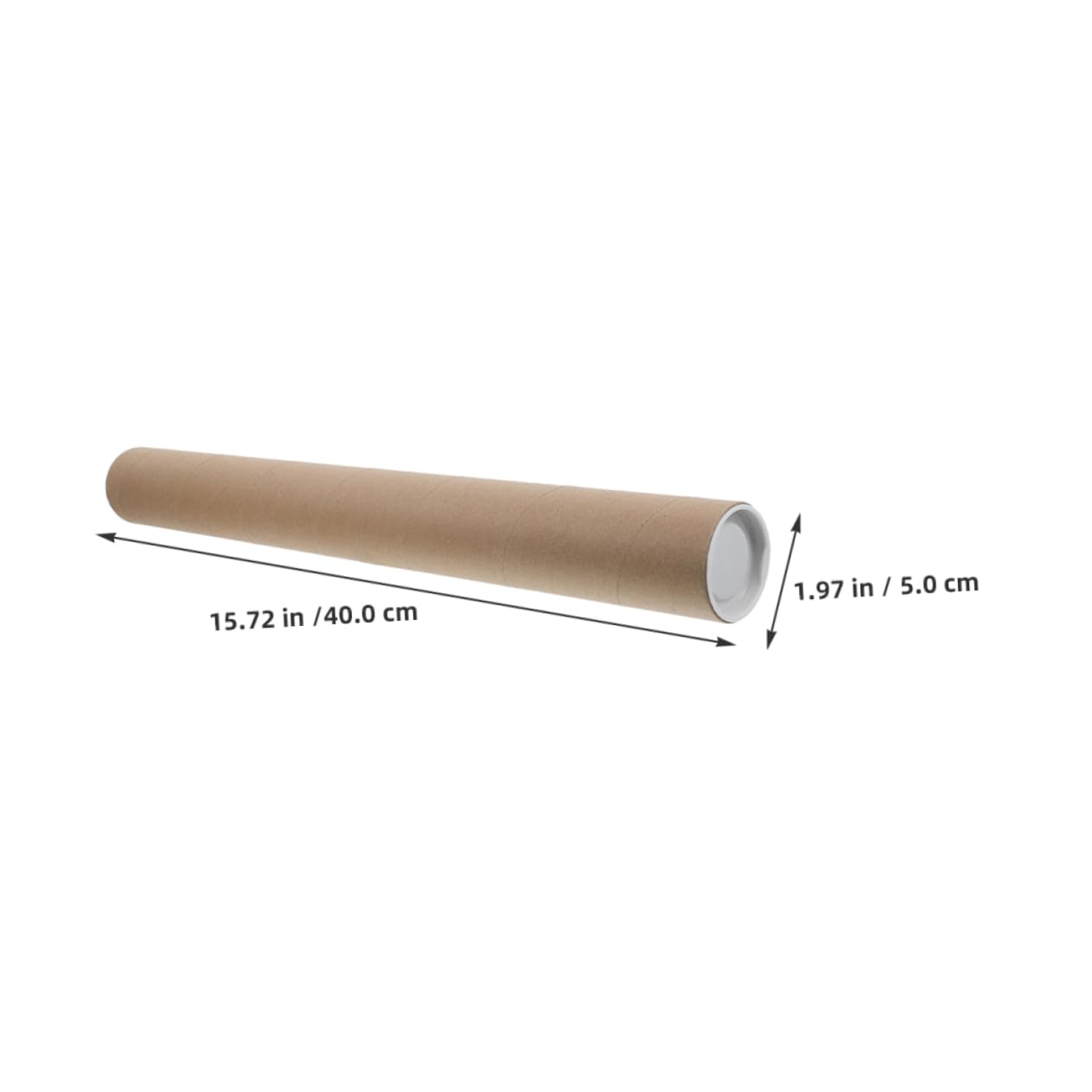 Gadpiparty 10 Pièces Tubes Carton Kraft pour Affiches Tubes Emballage Cylindriques Réutilisables Expédition pour Impressions Art et Matériel de Bureau