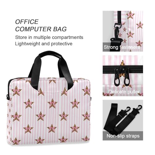 Funda para laptop de 15.6 pulgadas con asa y correa rosa miniatura 6