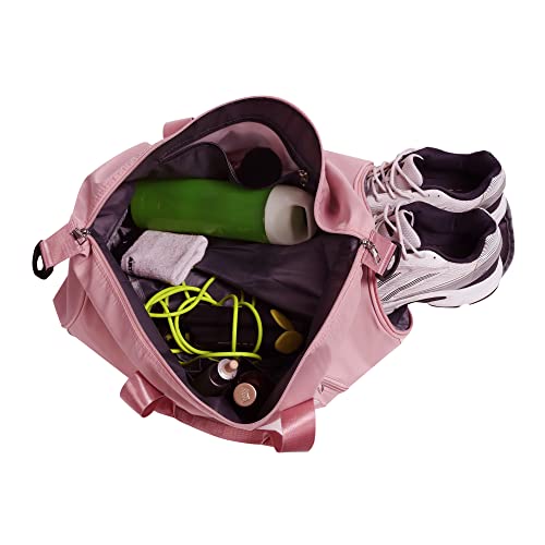 Image of FURN ASPIRE cotton blend 22 Cms Gym Bag(Cross Body Gym Bag-V Pink)