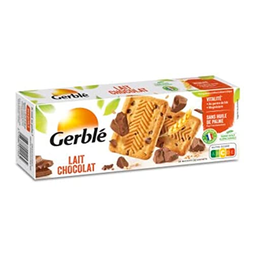 Gerblé Galletas de leche, chocolate, germen de trigo, paquete de 230 g