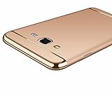 Galaxy Grand Prime Case, Ranyi [3 in 1 Hybrid] [Anti-slip] [Metal Texture] Slim Fit Full Body Design Metal Painting Bumper + Matte Hard Back Cover Case for Samsung Galaxy Grand Prime, gold