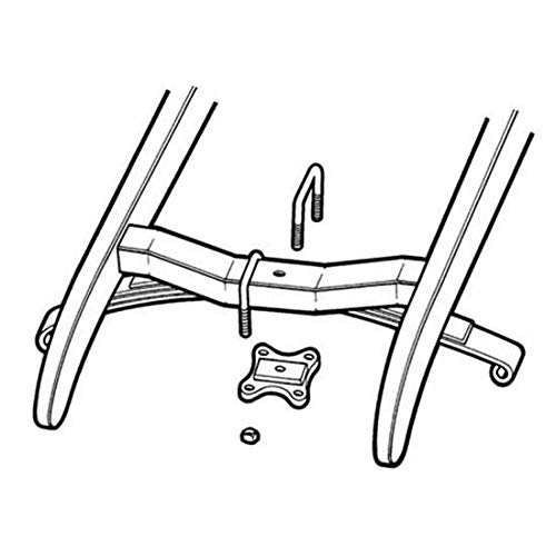 Front Spring U-Bolt Kit, Fits Ford Model T - 1934, Chrome