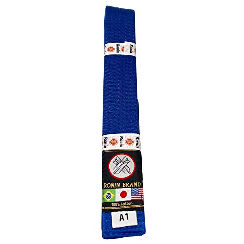 Ronin Brand Bjj Belt For Brazilian Jiu Jitsu Martial Arts Training (Blue, A3) #TOP1