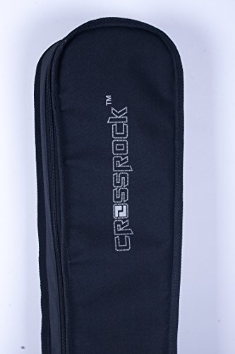 Image of Crossrock CRSG106CBK 4 /4 Size Classical Guitar Bag with 10mm Padded and Padded Backpack Straps in Black