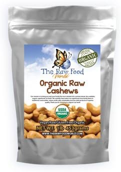 Indonesian Organic Truly Raw Cashews, 16oz (Hand-Cracked)