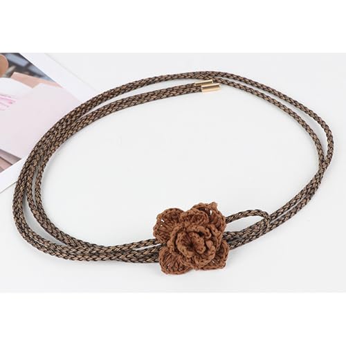 Elegant Handmade Braided Belt With Adjustable Length Crochet Waist Rope For Women Casual Outfit And Music Festivals Handwoven3