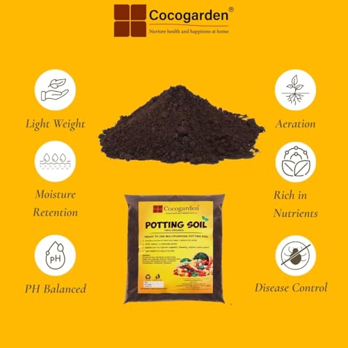 Image of Cocogarden Organic Potting Soil Mix 10kg | Ready-to-Use Enriched Growing Medium for Plants | Promotes Strong Roots, Keeps Soil Hydrated Longer & Supports Healthy Growth