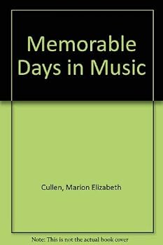 Hardcover Memorable days in music Book
