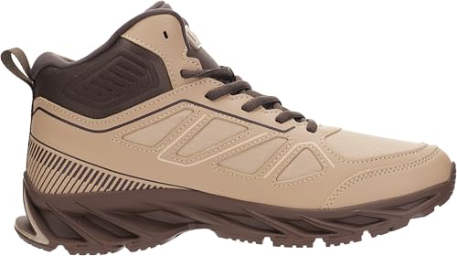 Image of Joomra Men's Stylish Sneakers High Top Athletic-Inspired Shoes | Premium Vegan Leather Upper, Durable Rubber Outsole, Perfect Ankle Support, Ideal for Outdoor & Casual Wear