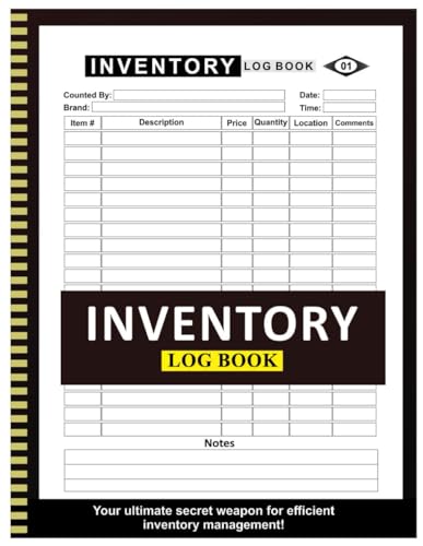 Inventory Log Book: 8.5