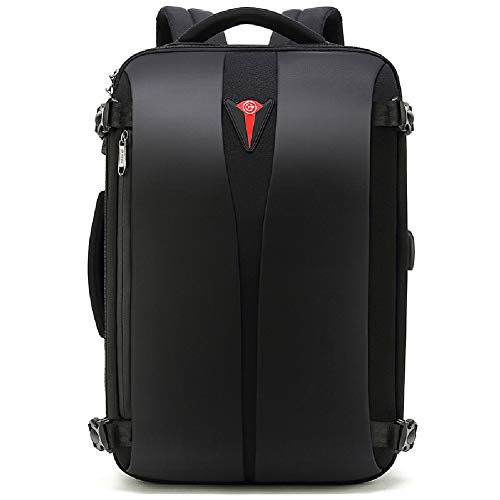 Preisvergleich Produktbild HWYP Herrenrucksack Business Tablet Laptoptasche bis 17,5 Zoll Schulrucksack Wasserabweisend Lässig Daypack für Frauen Arbeiten Reise Outdoor Sports Camping-Black