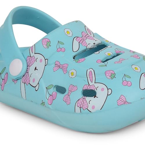 Image of Liberty Lucy&Luke SANDWALK Kids Clogs for Boys & Girls | Lightweight Slip-On Clogs - Beige & Blue | Durable & Soft EVA Sole | Comfortable & Breathable Sandals for Walking - Cushioned Footbed