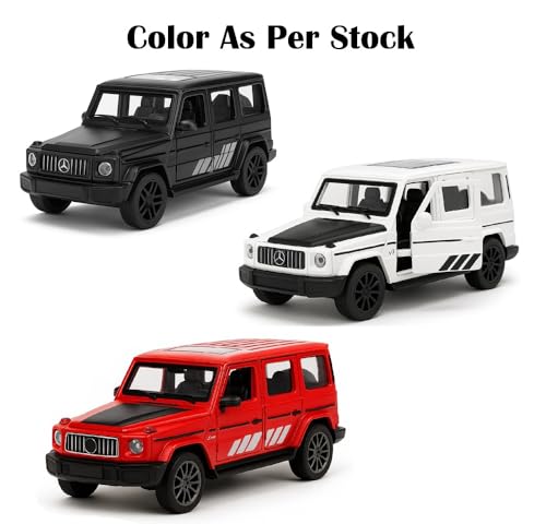 Image of Diecast G-Wagon Car Toy - 1:36 Scale Alloy Mercedes AMG G63 Pull-Back Model, Off-Road Vehicle Toy for Kids & Collectors, Gift for Boys & Car Enthusiasts (Color As Per Stock)
