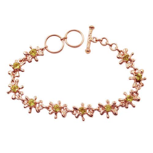 Bracelet péridot vert et argent pour illuminer vos tenues d'été et soirées