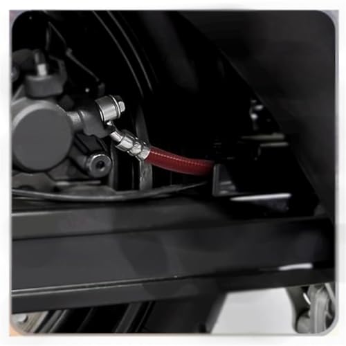 Tuyau hydraulique tressé anti-dilatation M10 pour embrayage et frein moto