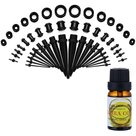 NASAMA 50-Piece Ear Gauge Kit Cover