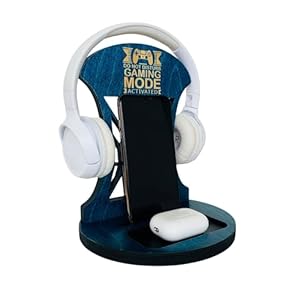 Wooden Headset Stand for Gamer Room Decor, Gamer Gifts for Teenage Boy, Gaming Accessories, Gaming Headset Stand, Headphone Stand for Men, Best Gifts for Boyfriend Son Husband- Do Not Disturb