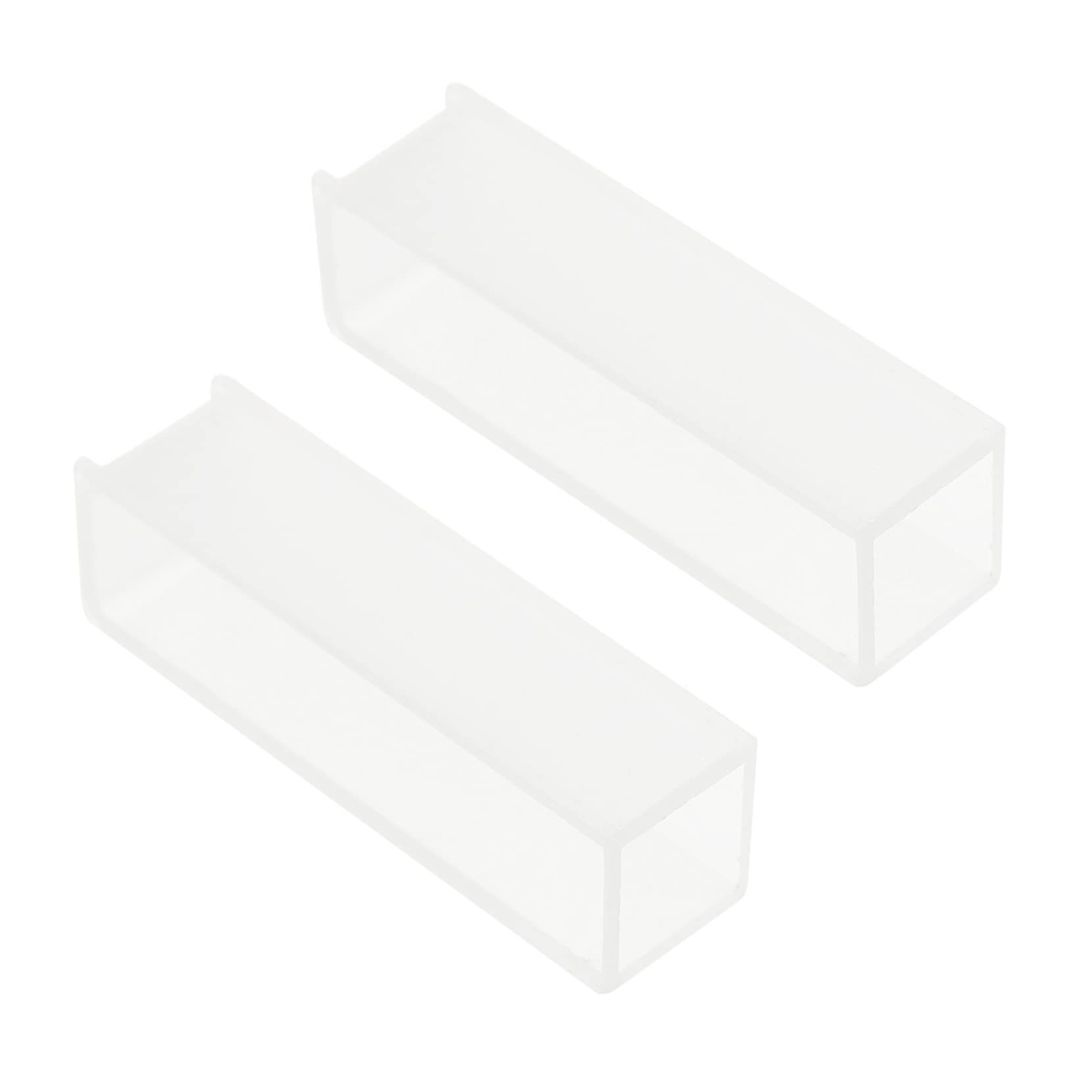 SOLUSTRE Set di 2 Cuvette in Materiale Sintetico per Spettrofotometro Percorso Ottico di 10mm per Esperimenti di Laboratorio e Analisi Comparativa