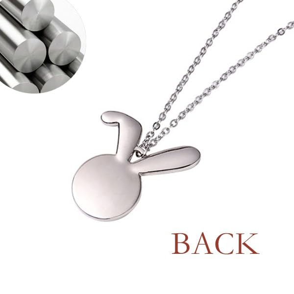 Fliederfarbene dekorative klassische Kaninchen-Halskette mit Anhänger, Hase, Tierschmuck, Geschenk